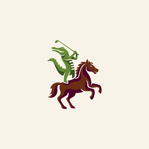 Alligator wedding logo