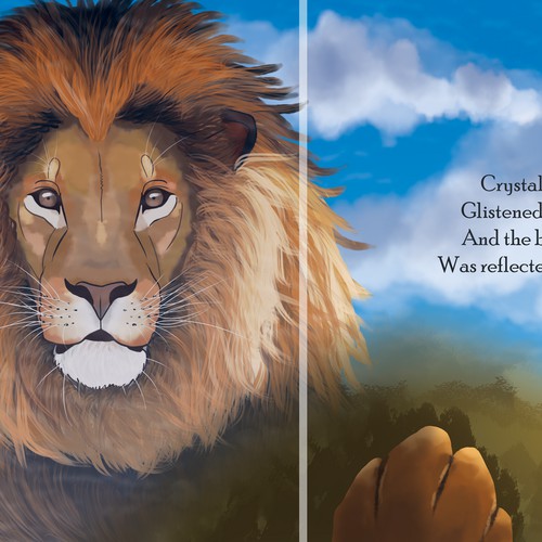 Reflection of the lion 