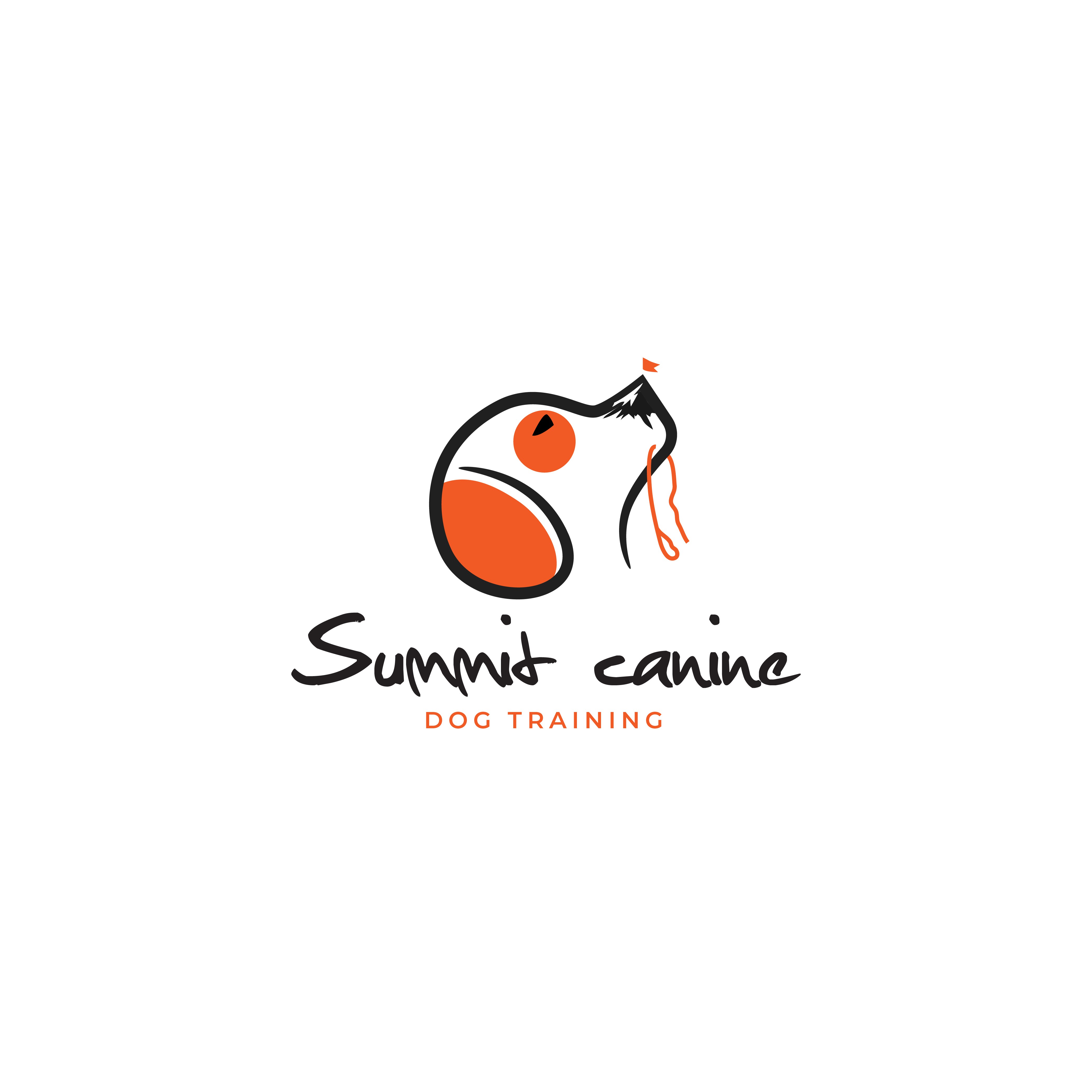 Logo for dog training company