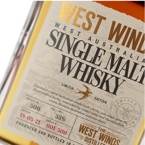 Limited edition Whiskey Label