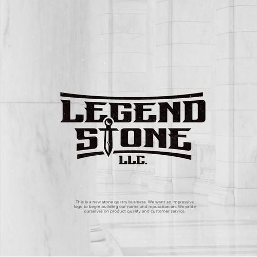 Legendary logo concept for construction company
