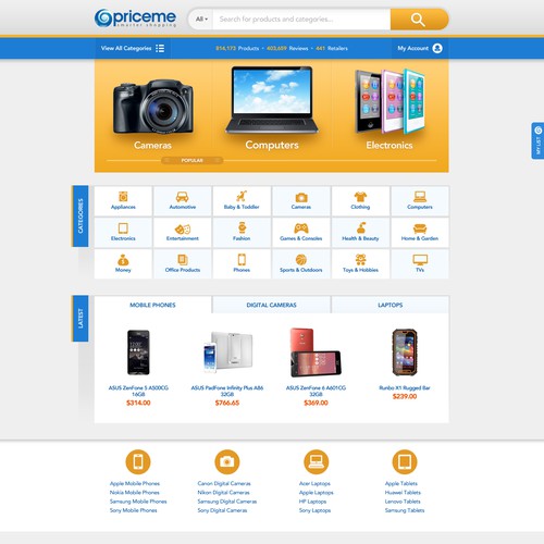 Price Comparison Site Redesign