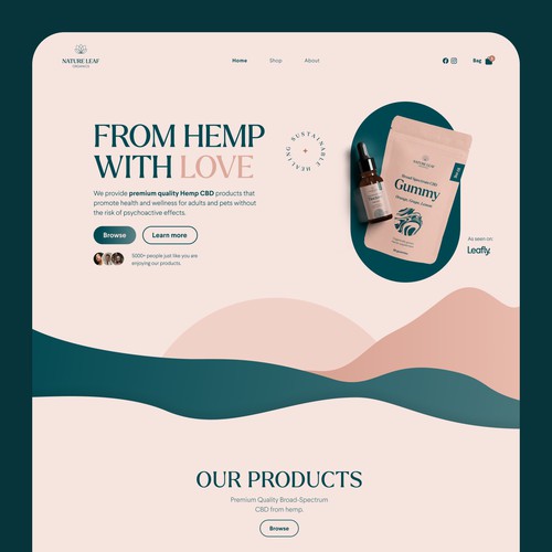 Web Design for CBD Brand