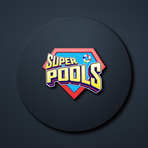Logo design for "Super Pools" 
