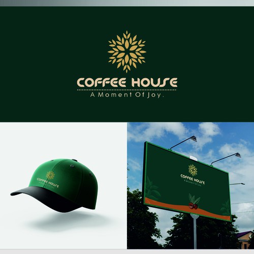 Logo designing and outfoor branding for beverage company "COFFEE HOUSE"