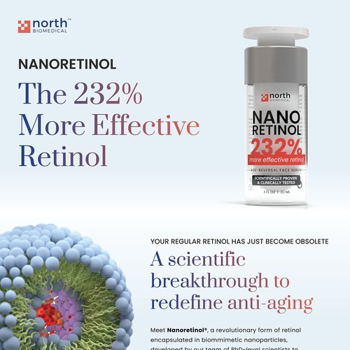 A+ Amazon content for Nanoretinol Product