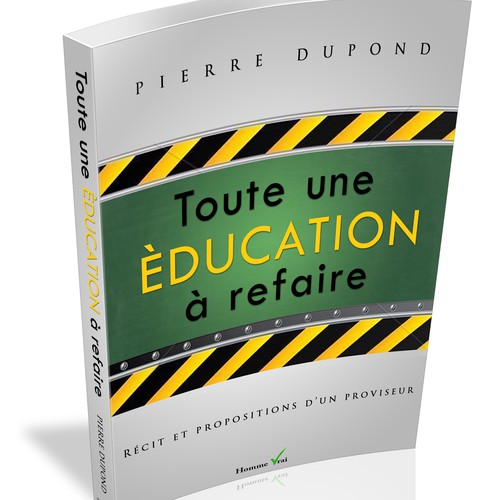 Design book cover for "Toute une Education à refaire" 