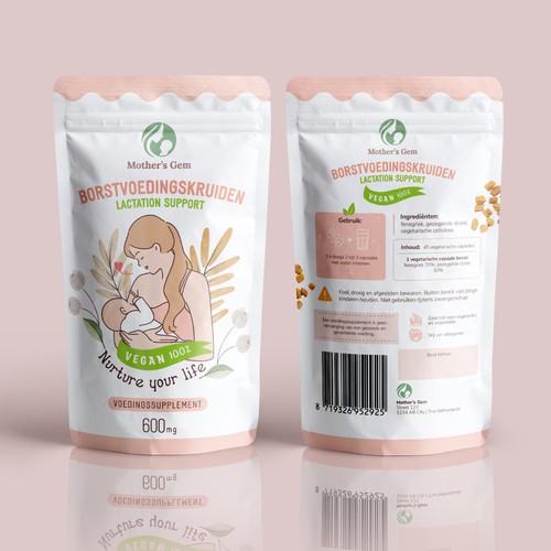 Pouch design of Supplement for Mothers
