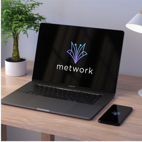 Minimal and Abstract Symbol for a Professional Network and App