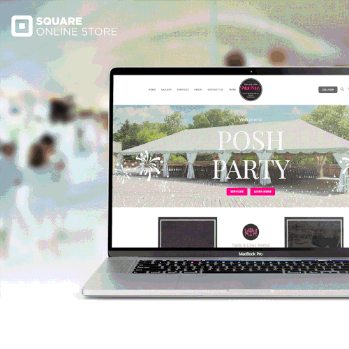 Tent Party Rent for Square Online Site
