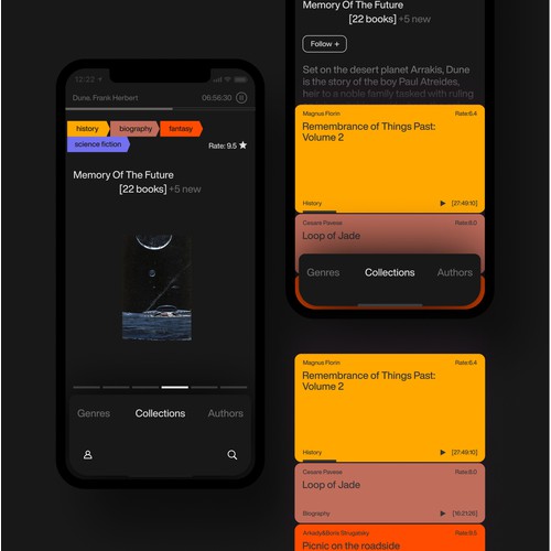 Creative mobile app UX/UI design