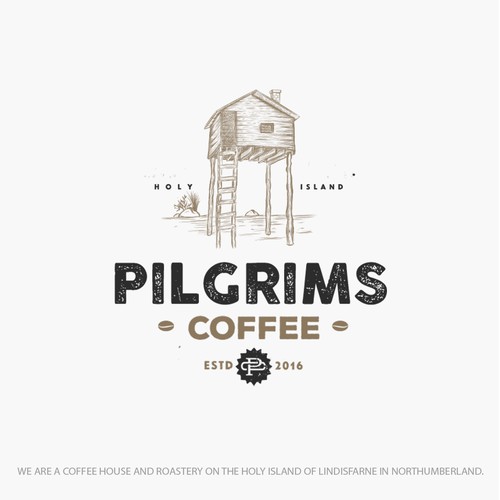 Logo design concept for a coffee roasting company