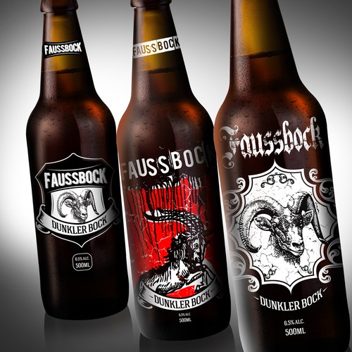 Bottle label design for brewery
