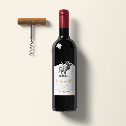 Wine Bottle label design