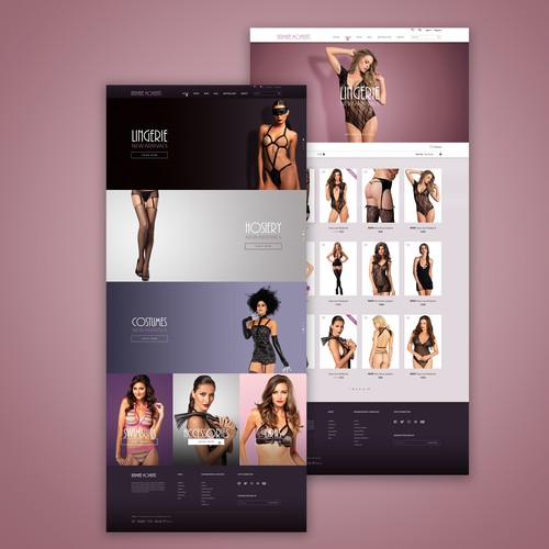 Website for a lingerie company