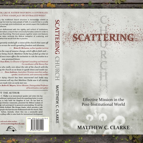 Book Cover Design For Scattering Church