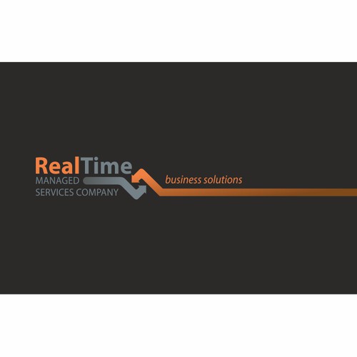 Logo for high-end technology services company.