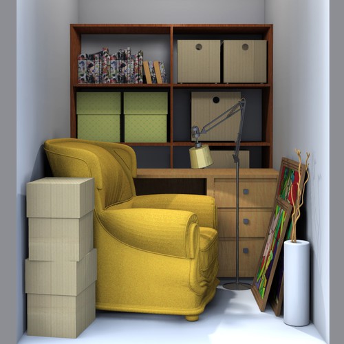 illustration of a self storage locker for Boxit minilager