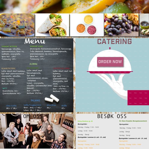 Web design for Vegan Eatery 