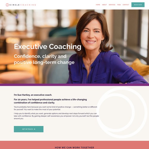Squarespace Website for Executive Coaching