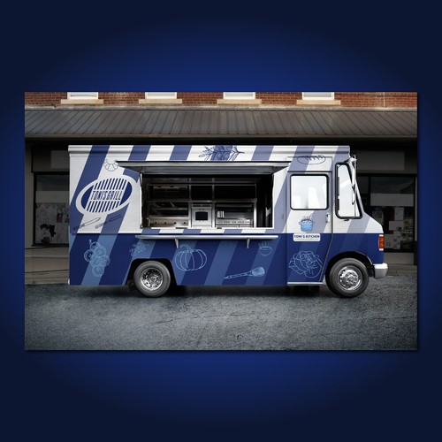 Food truck wrap design