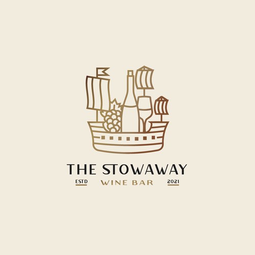 Logo for a wine bar/ restaurant