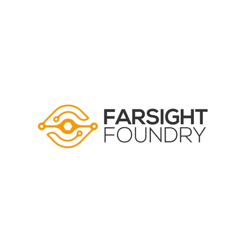 Modern logo concept for Farsight Foundry logo