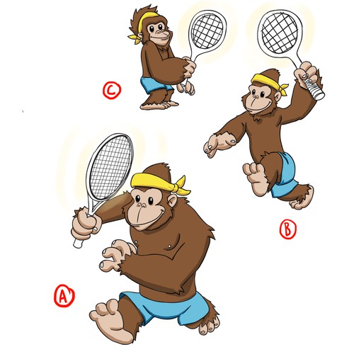 tennis gorilla