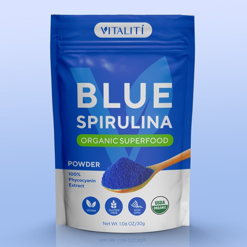 Superfood Package for Blue Spirulina