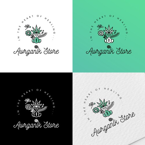 Logo for an essential oil store