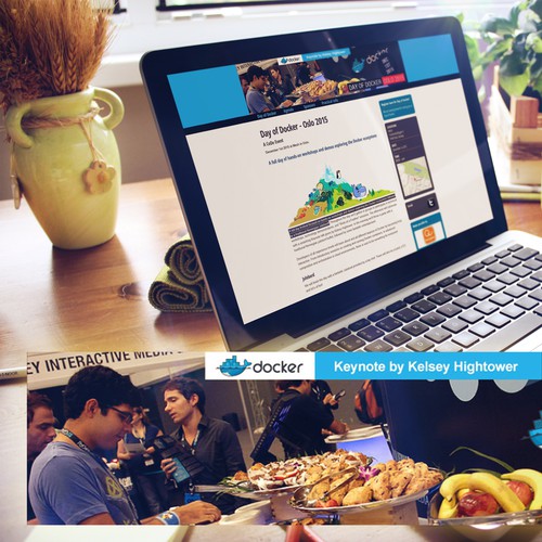 Web banner for Docker Tech company conference
