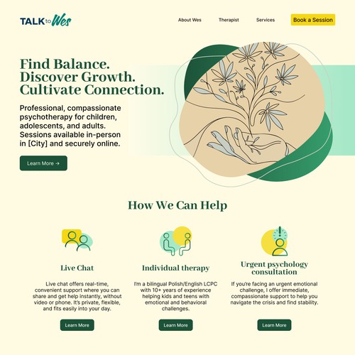 Psychotherapy Website Design