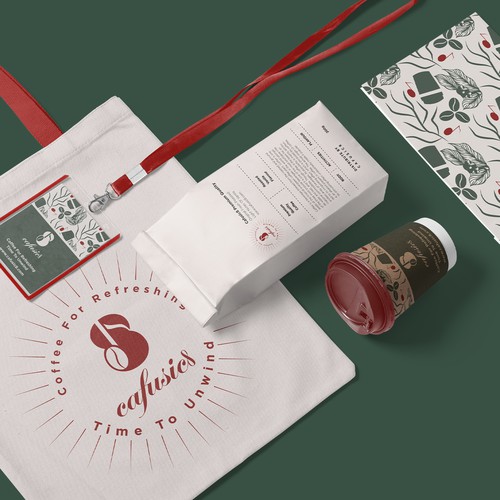 Cafusic8 Shop Logo & Label Design