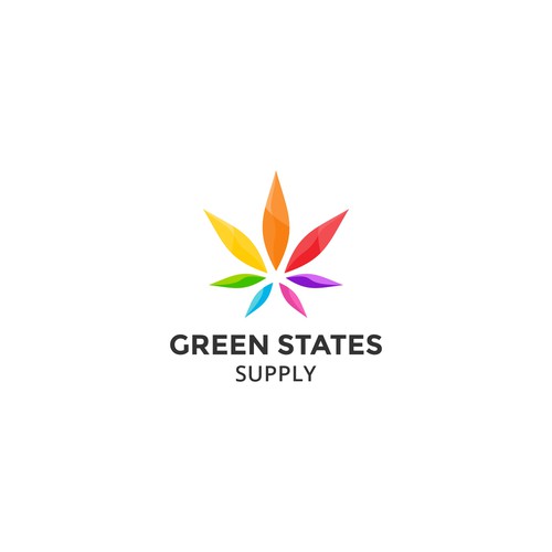 Clean and Minimalist logo design concept for Green States Supply.