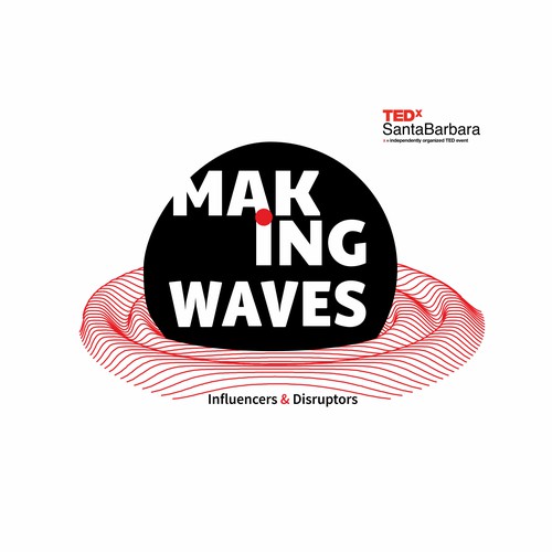 Modern logo concept for TED talks Santa Barbara