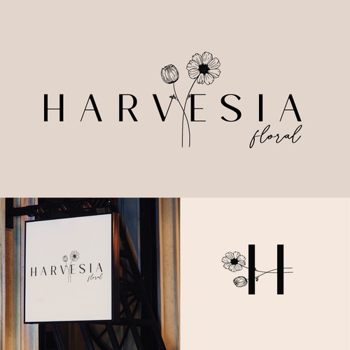 Elegant logo for florist