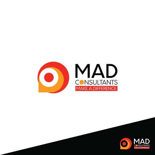 Finalist logo design for Mad Consultants contest.