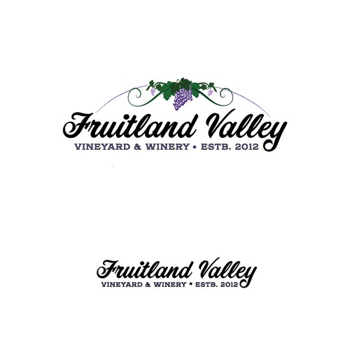  A logo concept for a Vineyard and Winery