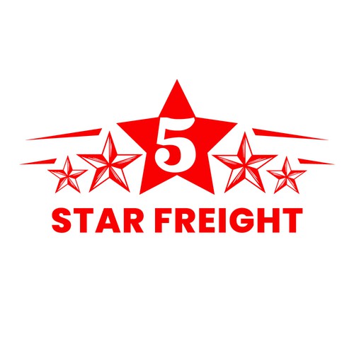5 Star Freight. Logo design.