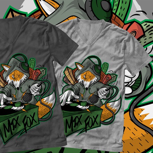 T-shirt design for Mix Fox