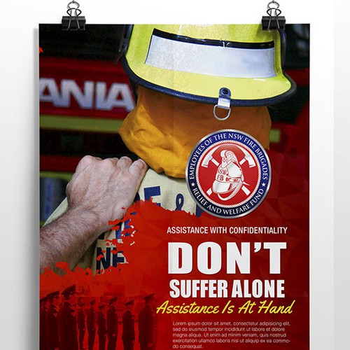 CHARITY NEEDS YOUR HELP - POSTERS for Employees of the NSW Fire Brigades Relief and Welfare Fund