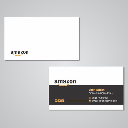 Business Card Design for Amazon Business Owner