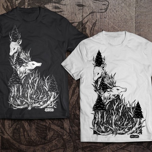 Antler deer t-shirt Design