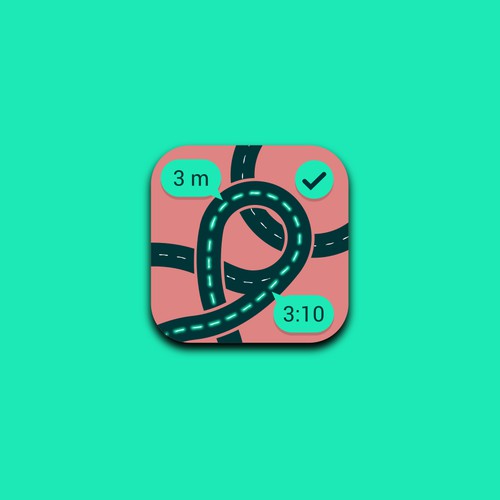 App icon for an app that helps driver to find the best route