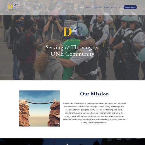 Nonprofit Redesign for Existing Squarespace Site
