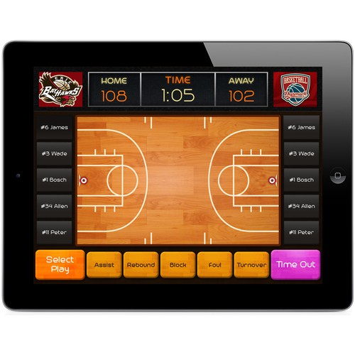 Basketball Analytics App Design