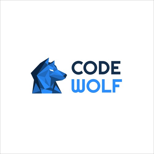 Logo concept for code wolf