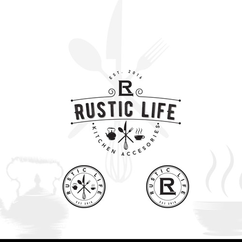 classic logo for kitchenware brand.