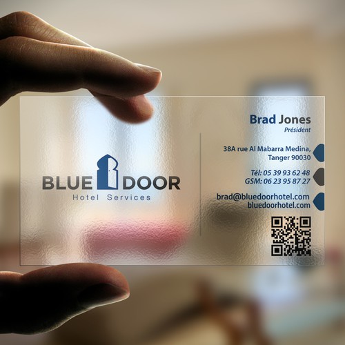 Design a good looking business card (with existing logo)