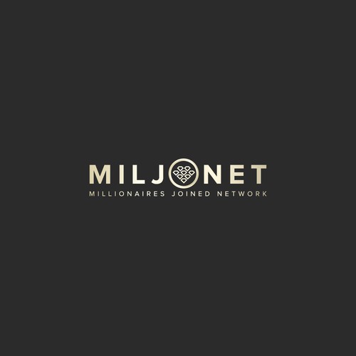 Create a wealthy logo for Miljonet